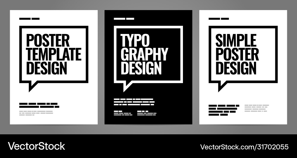 Einfaches Template-Design mit Typografie für Poster Einfaches Template-Design mit Typografie für Poster vektorbild