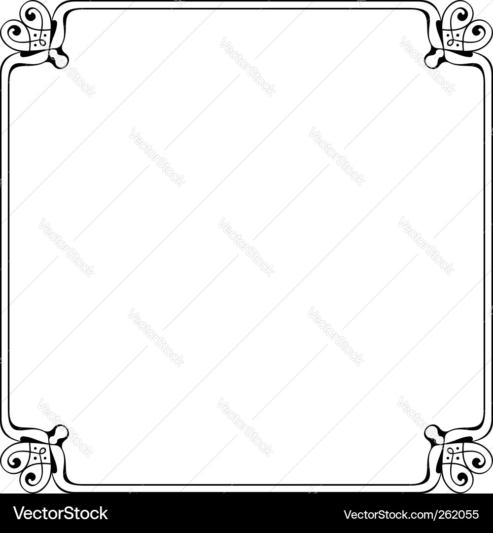 Elegant Frame Border Vector Image