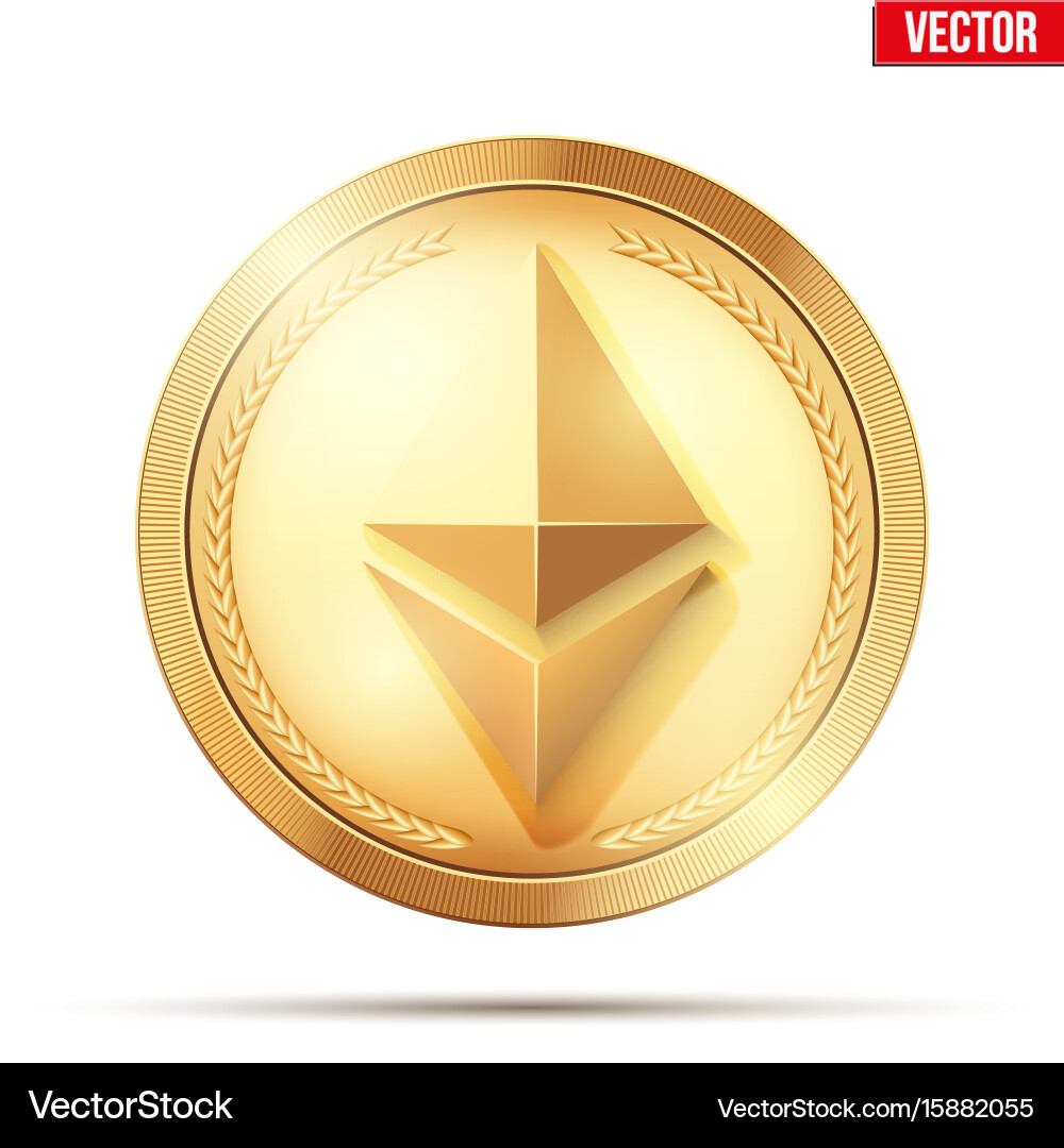 Ethereum Gold Coin (15882055) – Royalty-Free Vector | VectorStock