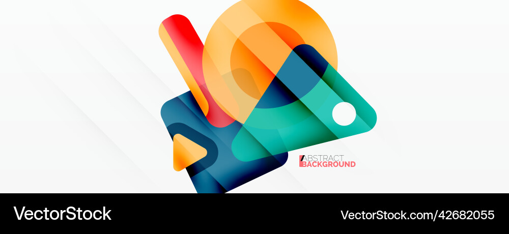 Line triangle square and circle primitive Line triangle square and circle primitive Vector Image