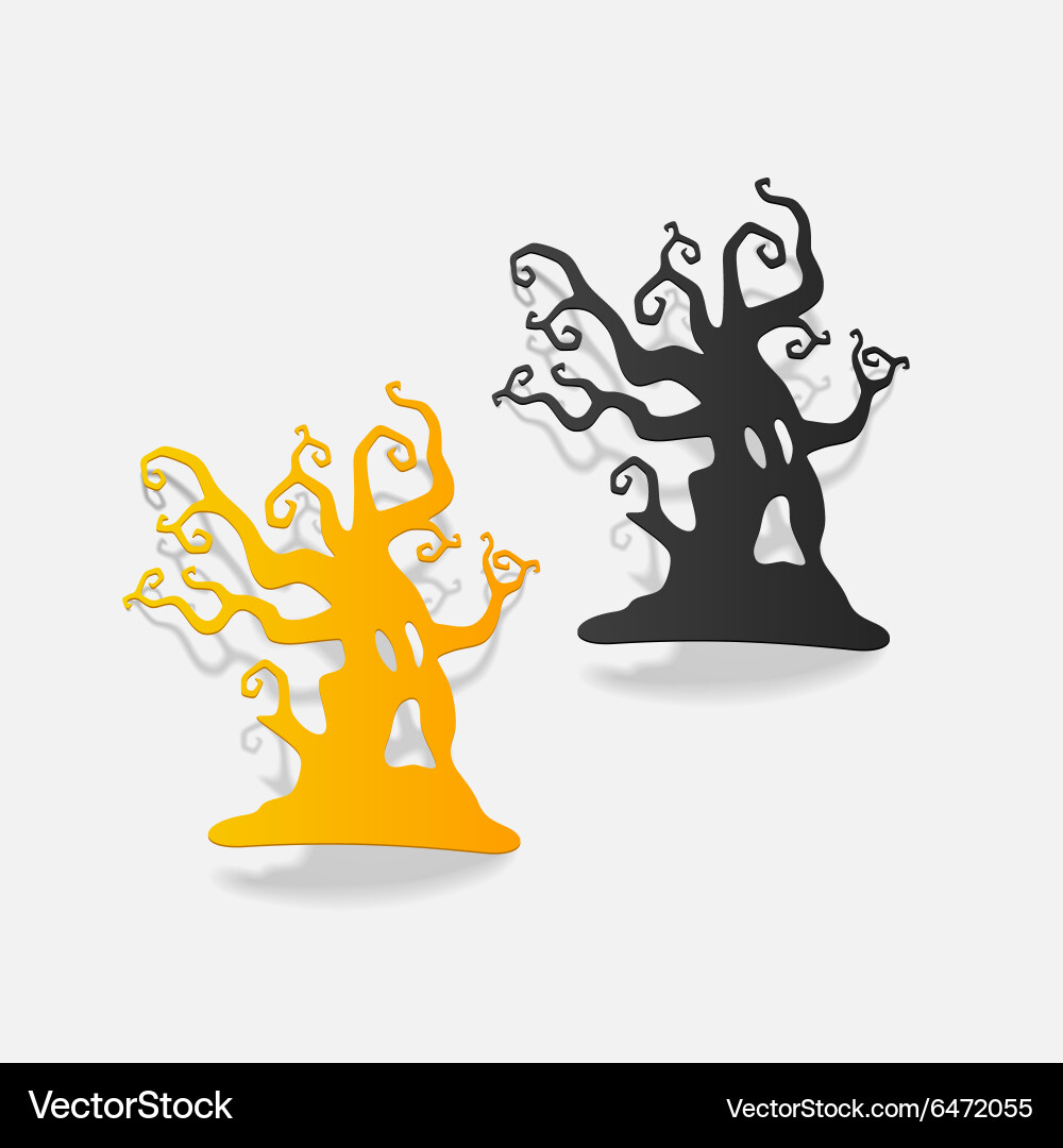 Realistic design element tree Vector Image