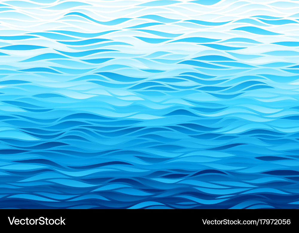 Abstract Blue Wave Background Royalty Free Vector Image