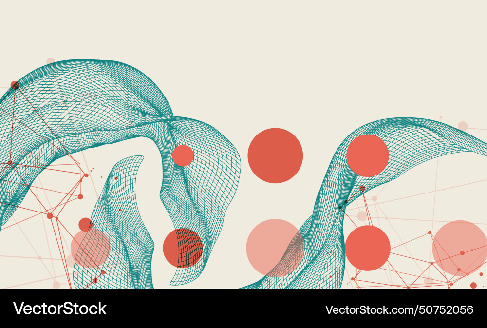 Abstract wave is made in a frame style template Abstract wave is made in a frame style template Vector Image