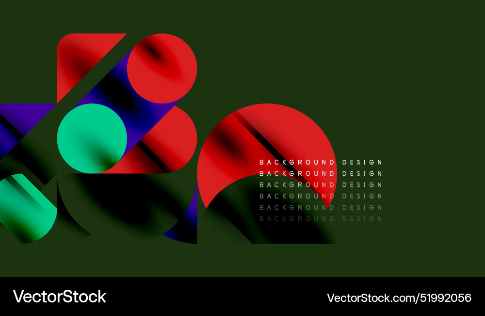 Color beautiful circles semi squares Color beautiful circles semi squares vector image