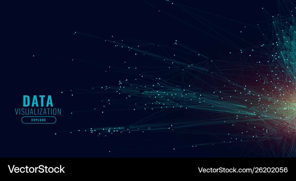 Data technology network lines background Data technology network lines background vector image