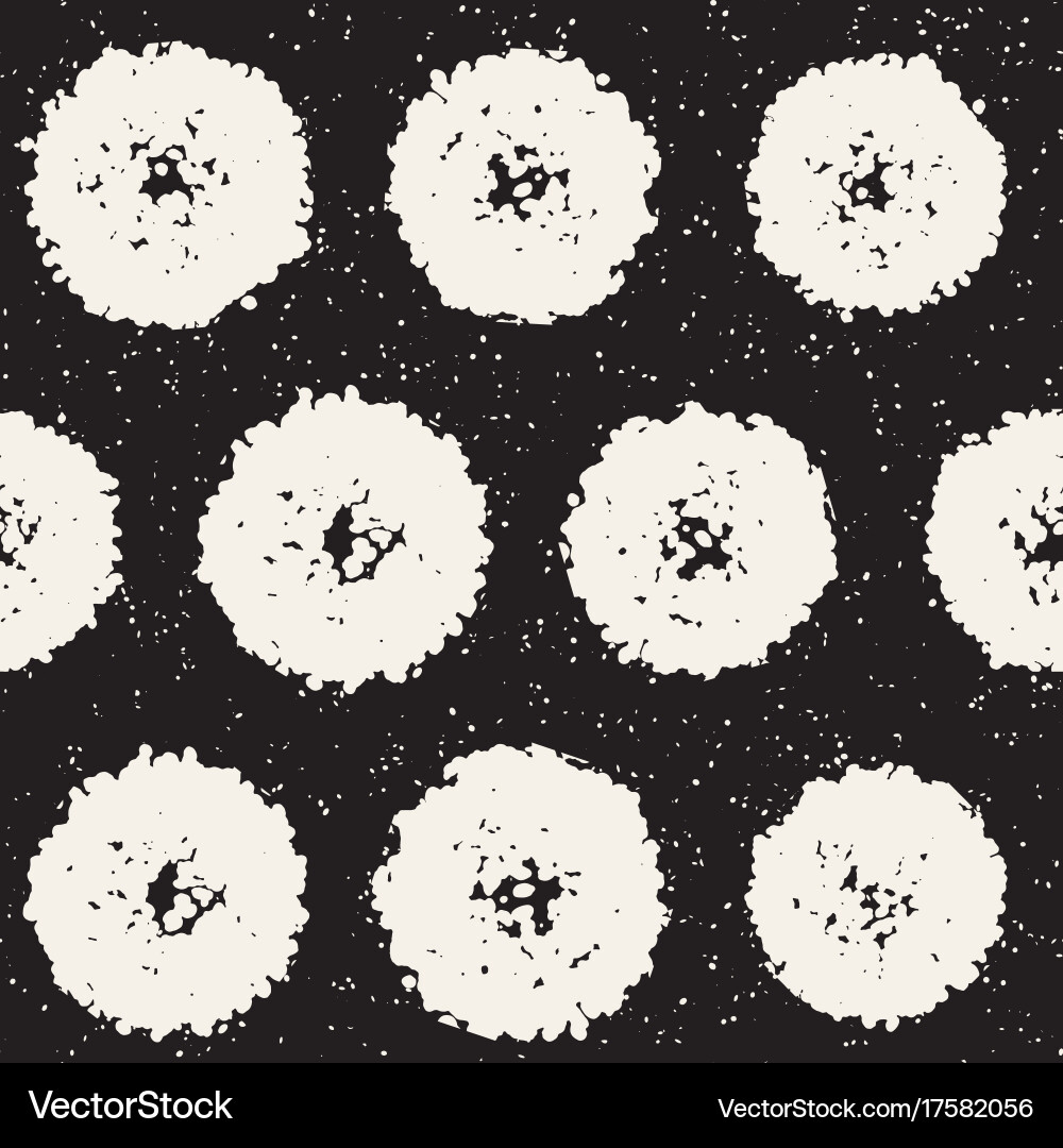 Grungy pattern with scattered circle shapes Vector Image