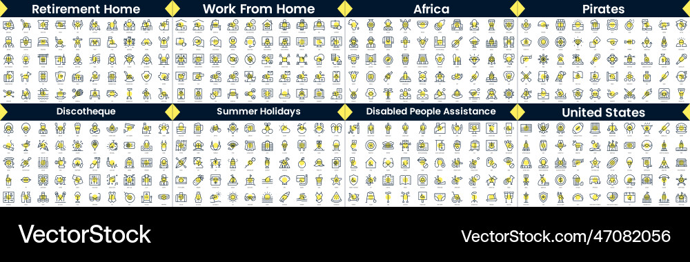 Linear style icons pack in this bundle include Linear style icons pack in this bundle include vector image