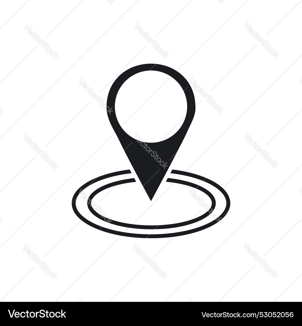 Marker icon set map location pin symbol position Vector Image