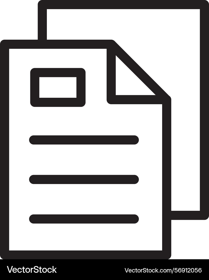 Training materials linear style icon design Vector Image
