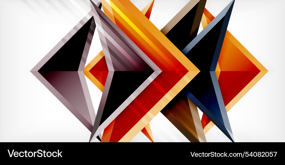 Abstract background color triangles and arrows Abstract background color triangles and arrows Vector Image