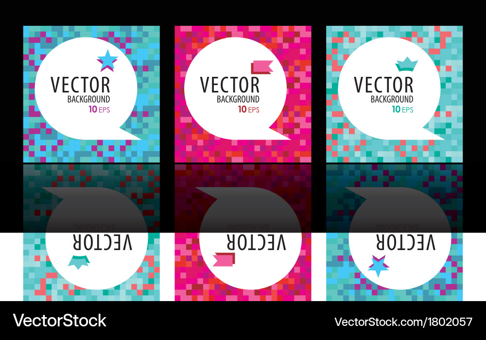 Abstract background set vector image