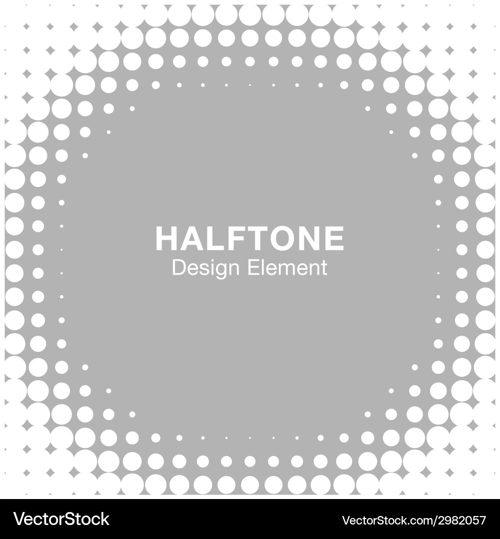 Abstract halftone design element vector image