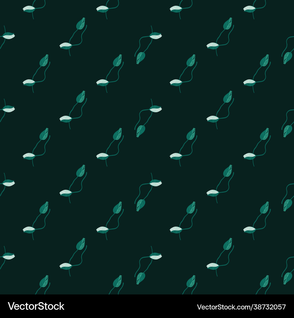 Abstract style seamless nature pattern with small Abstract style seamless nature pattern with small vector image