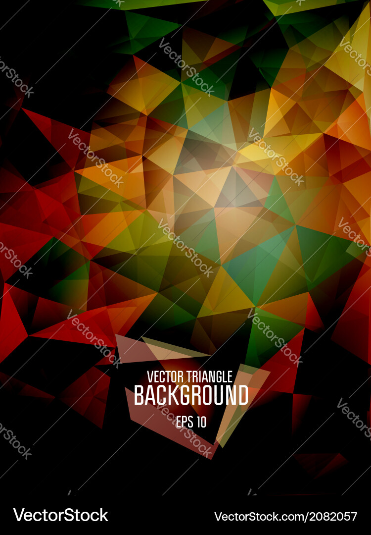 Abstract triangle background for design - ep vector image