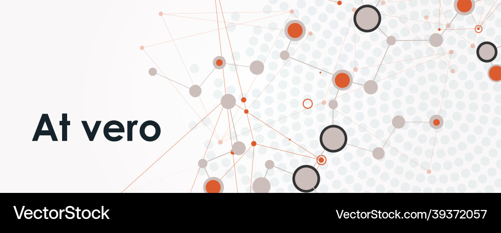 Abstract with circle network connect Vector Image