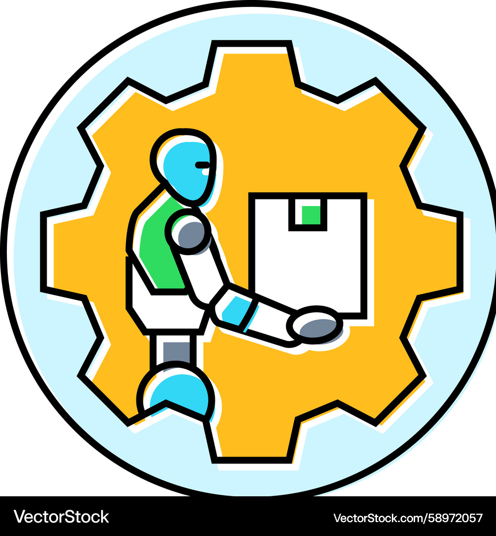 AI Automation Robot Icon Vector Image