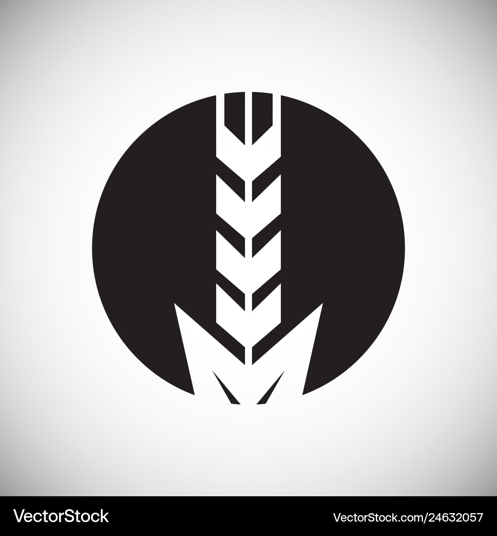 Cereal icon on background for graphic and web Cereal icon on background for graphic and web vector image