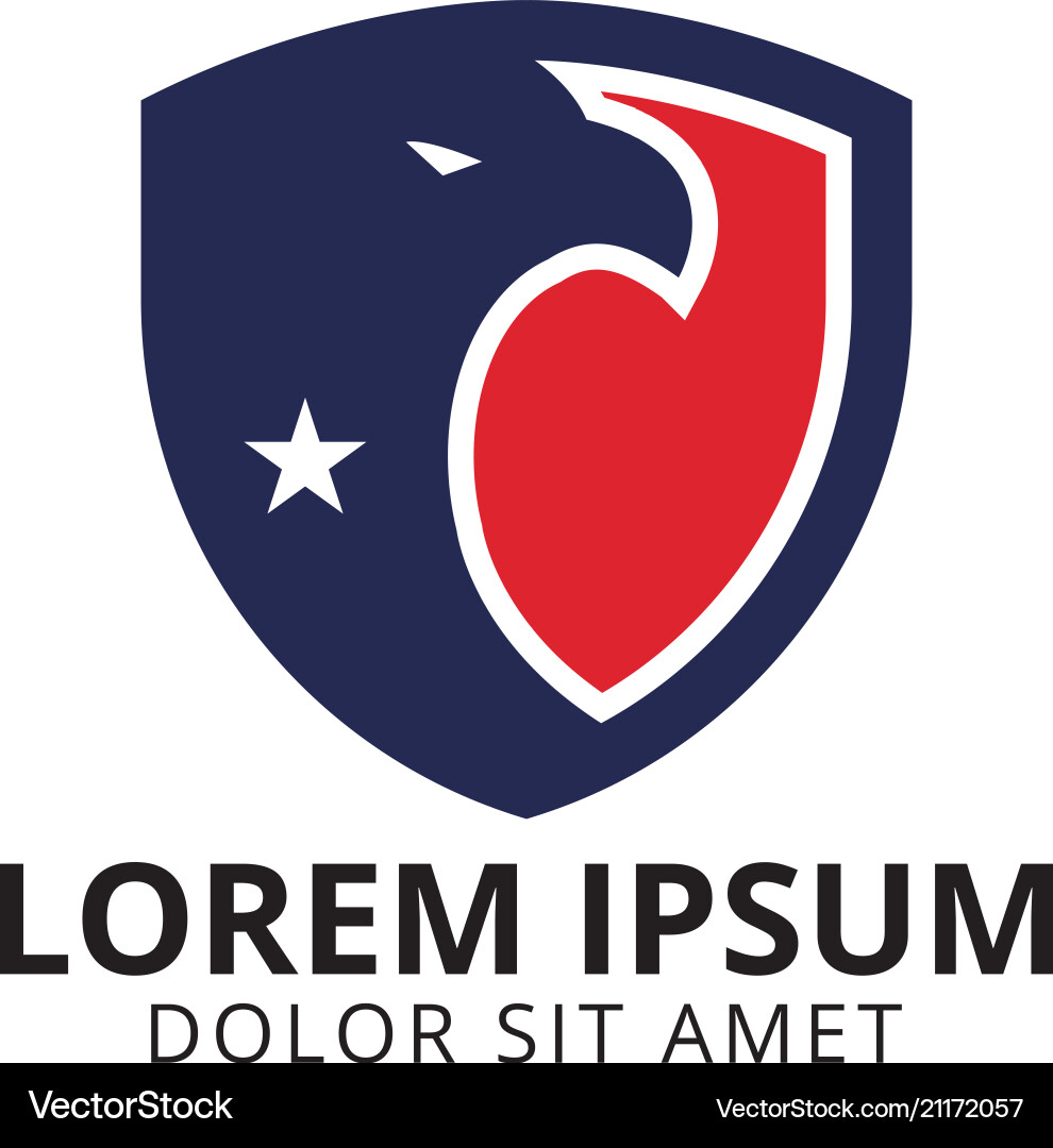 Eagle Shield Logo - American Emblem Vektorbild