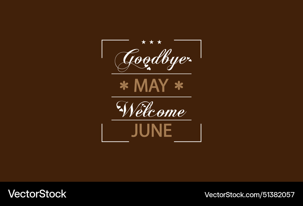 Elegant text to mark the start of june Elegant text to mark the start of june vector image
