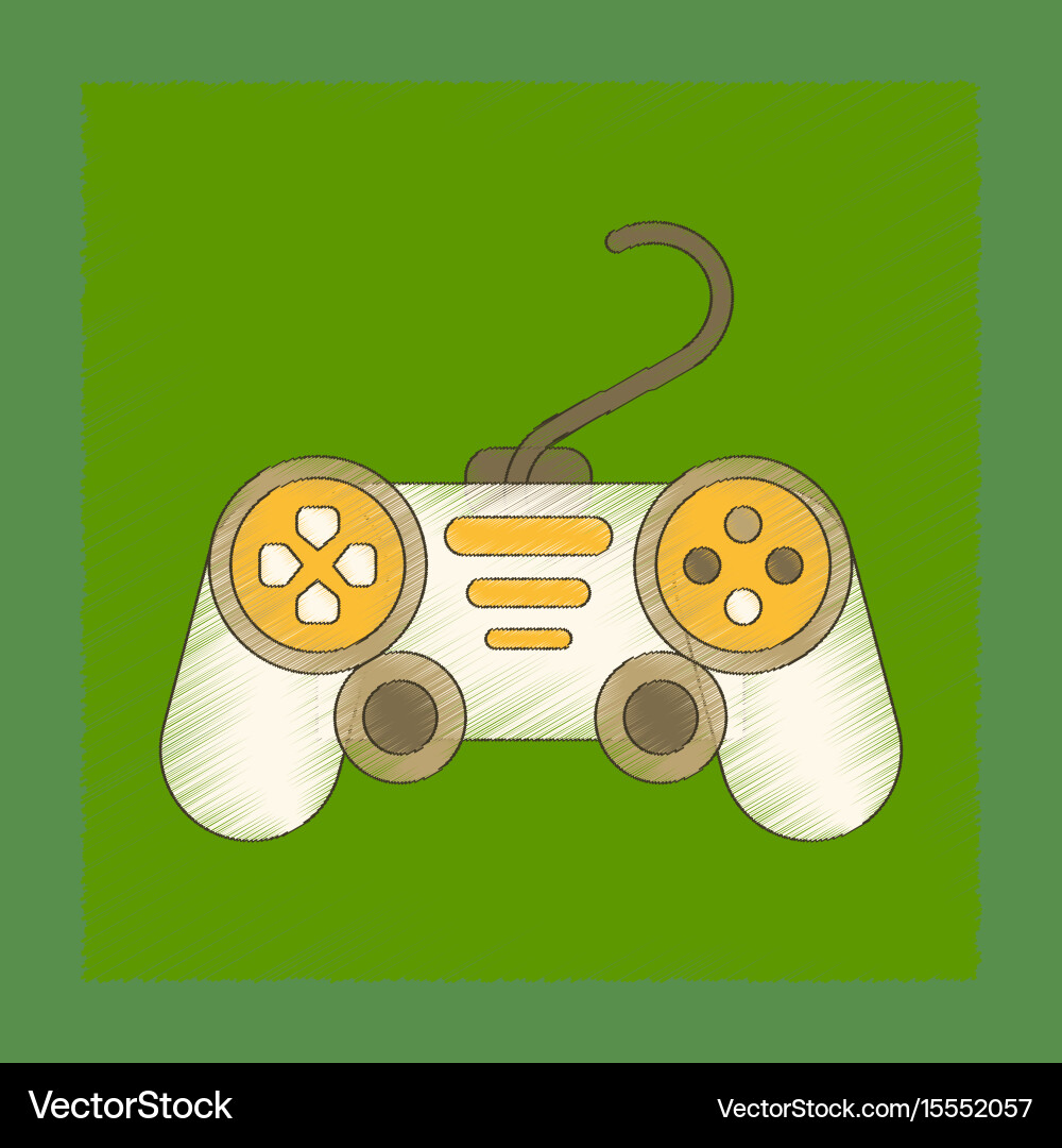 Flat shading style icon game joystick Vector Image