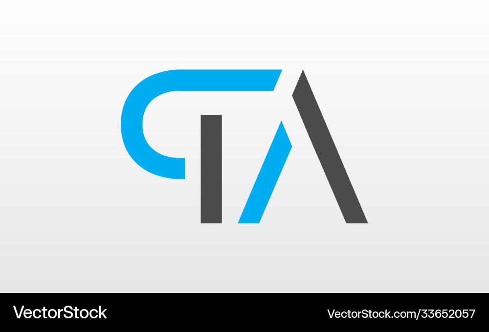 Initial letter qa logo design with creative Vector Image