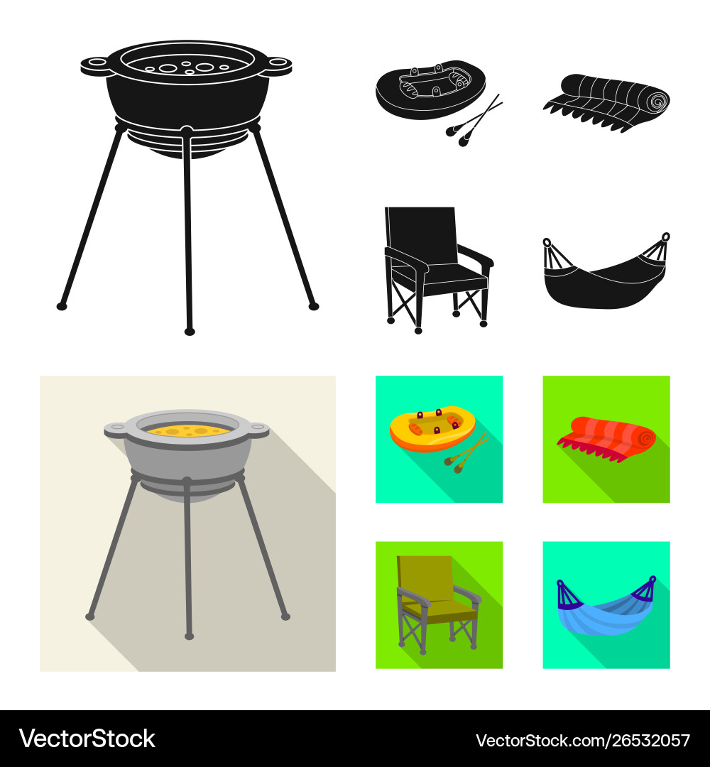 Isolated object cookout and wildlife icon Isolated object cookout and wildlife icon vector image