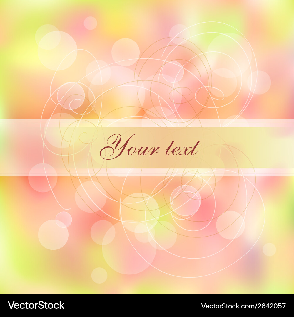 Magical background with bright bokeh vector image