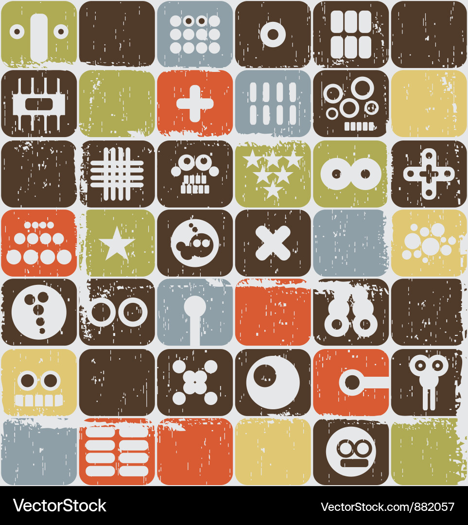 Robo button Vector Image