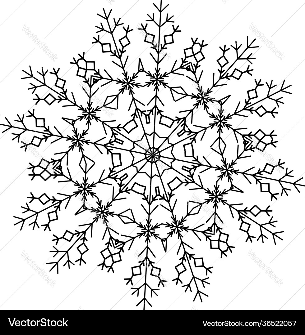 Snowflake icon Snowflake icon vector image