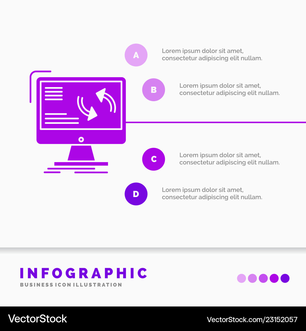 Synchronization sync information data computer vector image