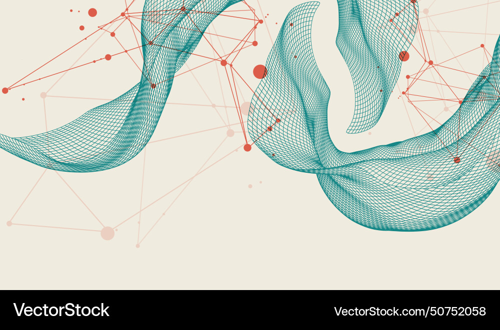 Abstract wave is made in a frame style template Abstract wave is made in a frame style template vector image
