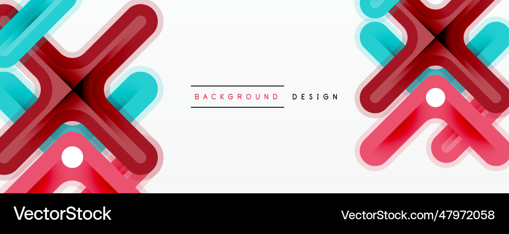 Cross line background minimal geometric template Cross line background minimal geometric template vector image