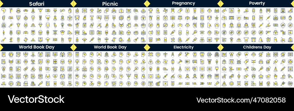 Linear style icons pack in this bundle include Linear style icons pack in this bundle include vector image