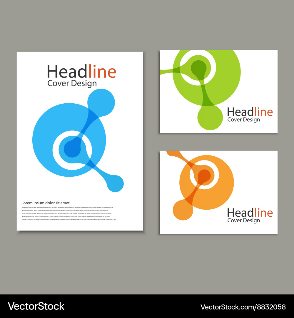 Molecule atom design template background Vector Image