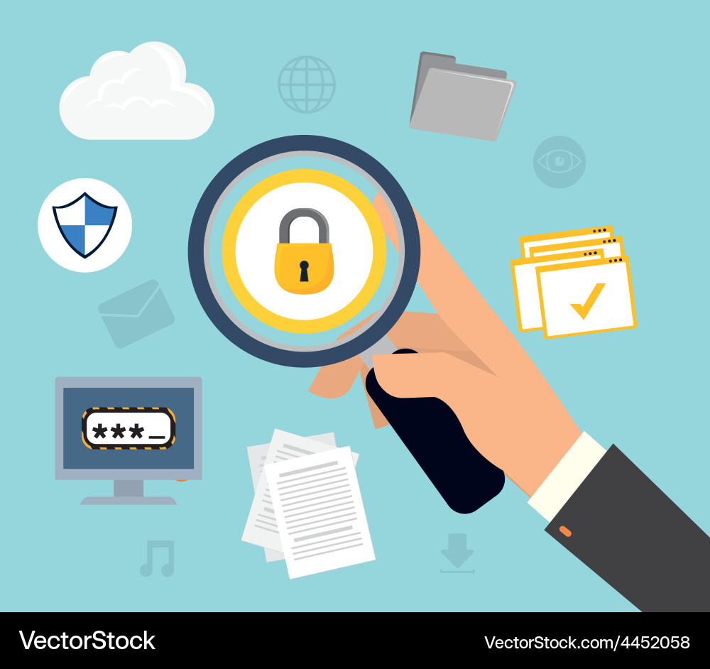 Security Concepts & Icons Vector Image