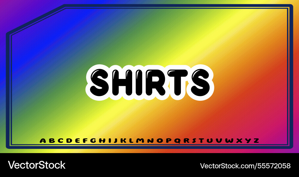 Text effects with editable colors and abstract Vector Image