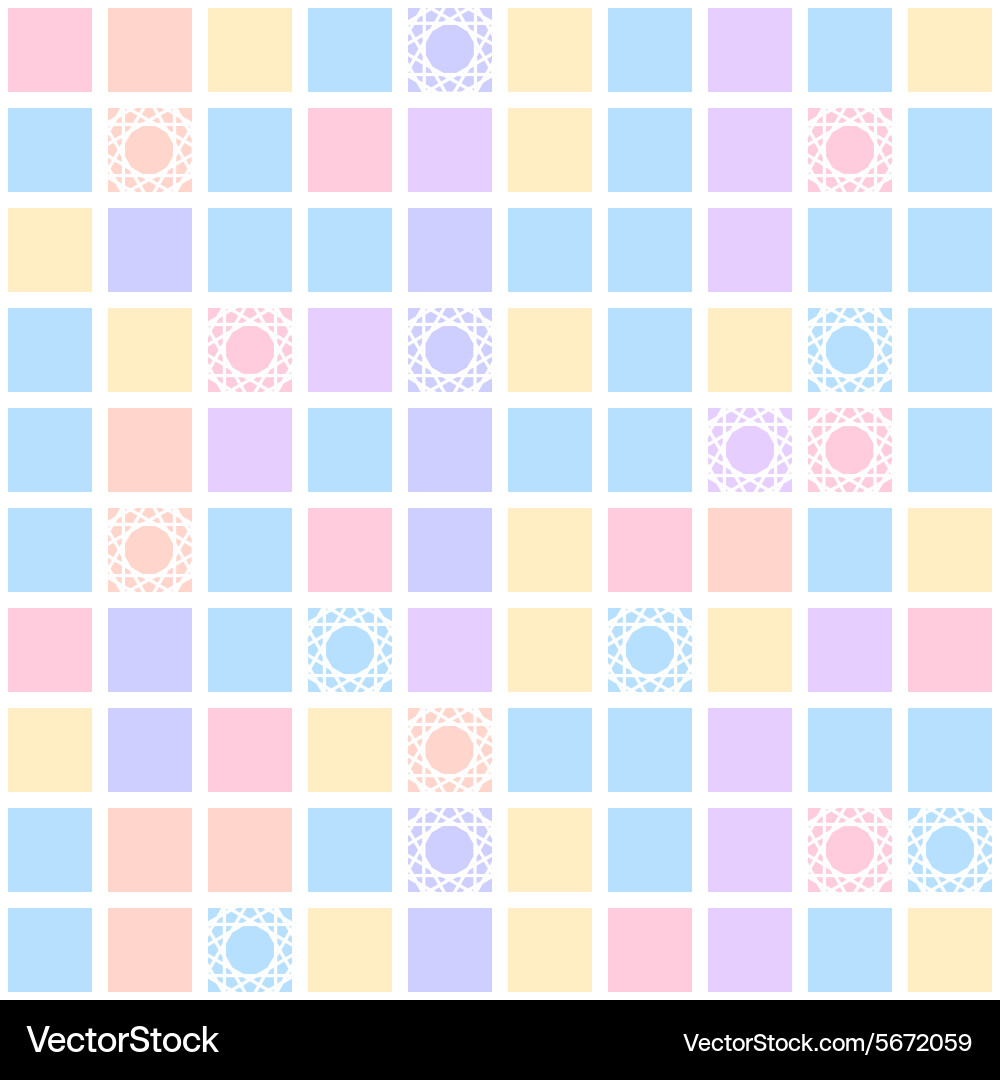 Abstract geometric seamless pattern with colorful Vector Image