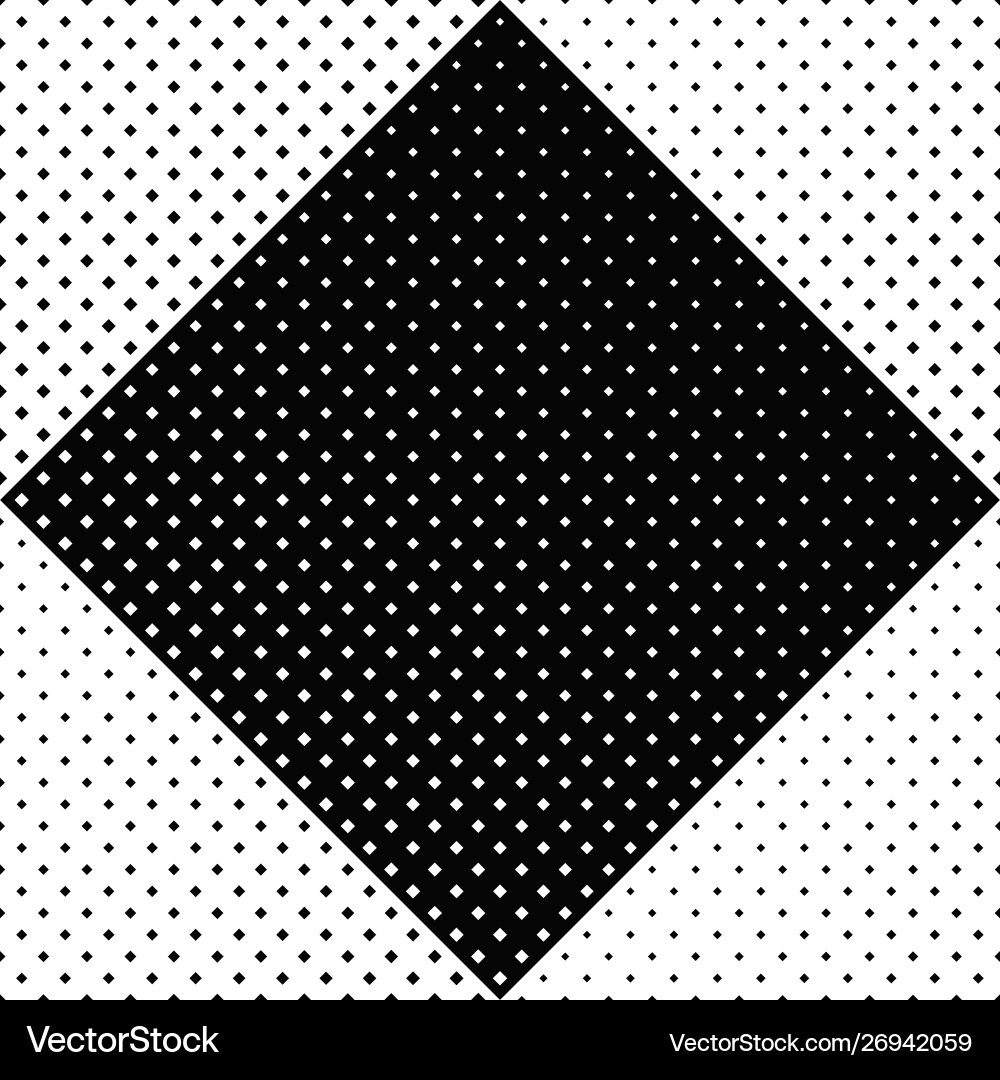 Abstract monochrome diagonal square pattern Vector Image