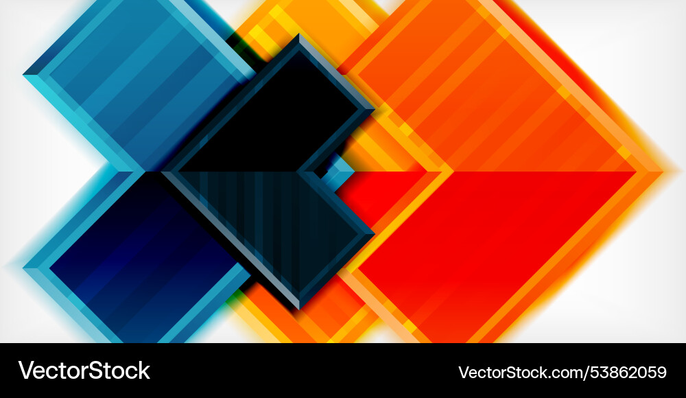 Arrow symbols created with 3d effects and line Arrow symbols created with 3d effects and line vector image