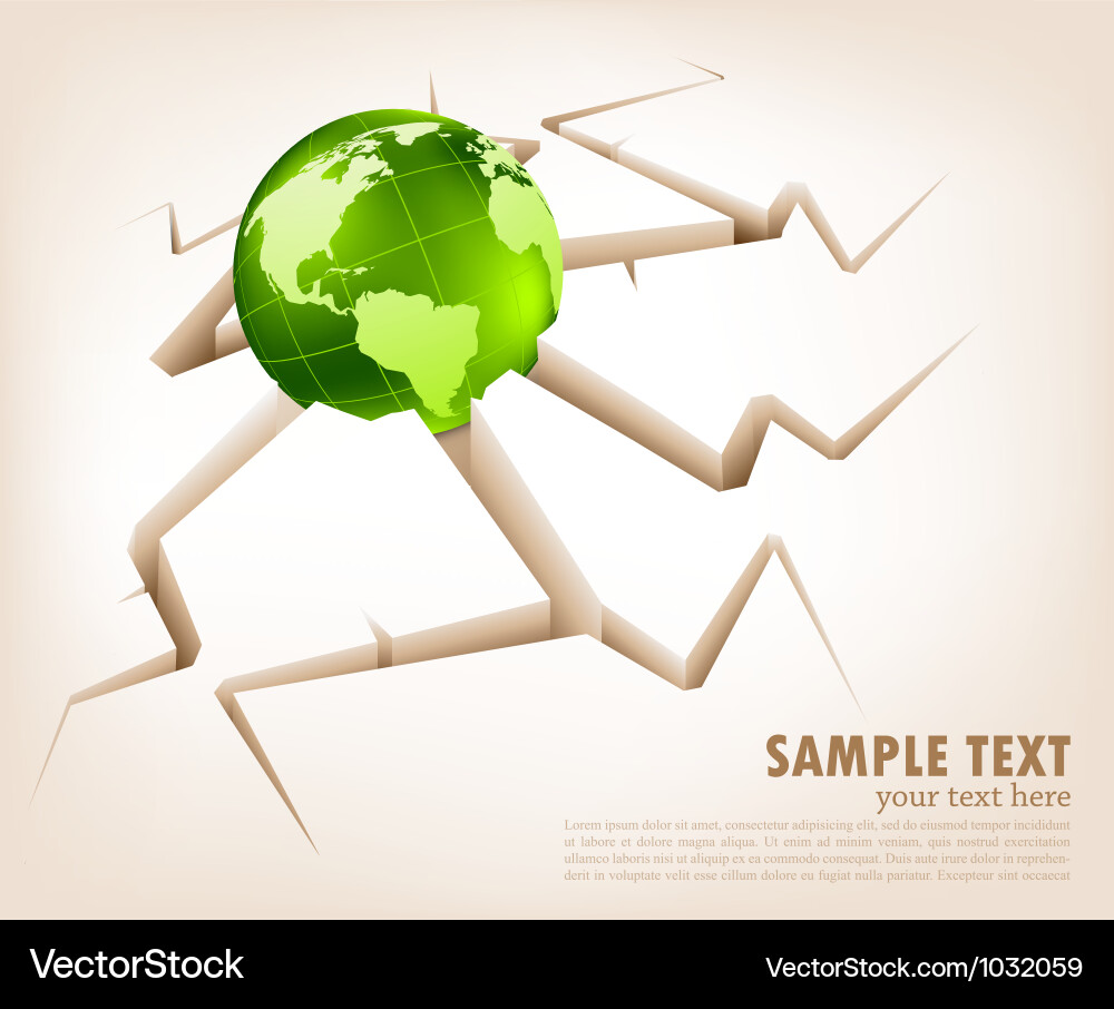 Background with globe Vector Image