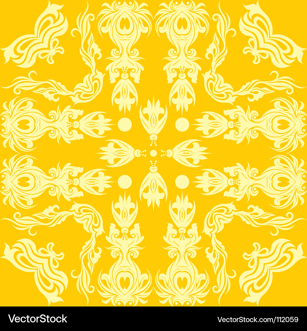 Elegant Floral Swirl Background Vector Image