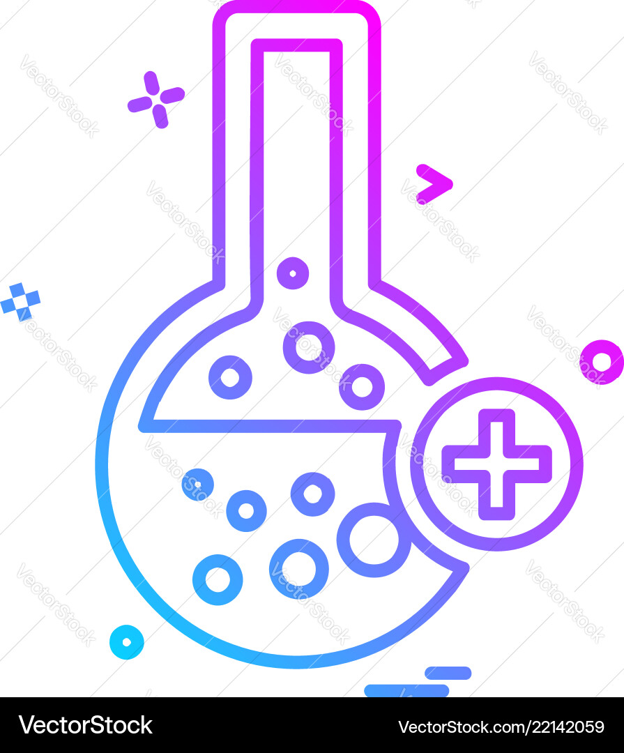 Flask icon design Flask icon design Vector Image