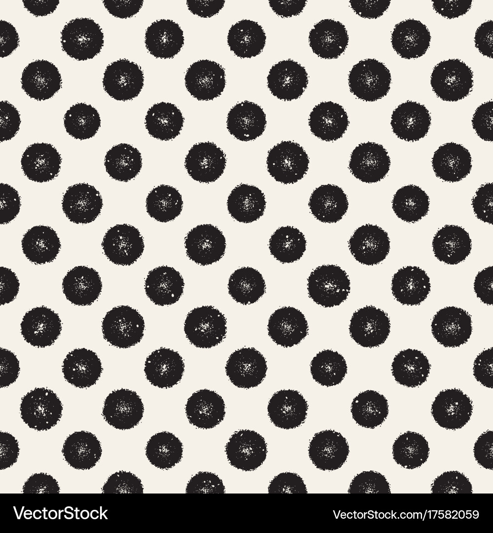 Grungy pattern with scattered circle shapes vector image