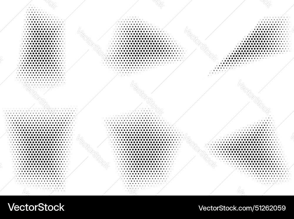 Halftone star pattern reprographic technique Halftone star pattern reprographic technique vector image