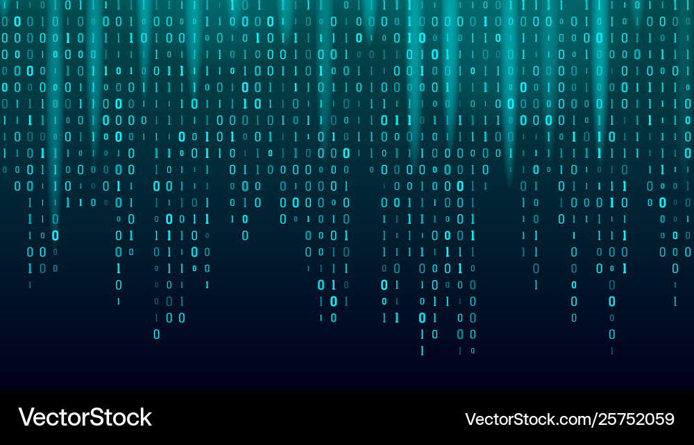 Kreativer Stream von binären Code-Algorithmus Kreativer Stream von binären Code-Algorithmus vektorbild