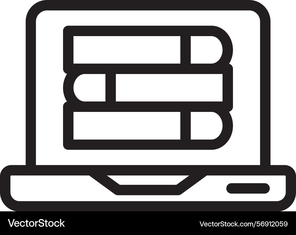 Learning tools linear style icon design Vector Image