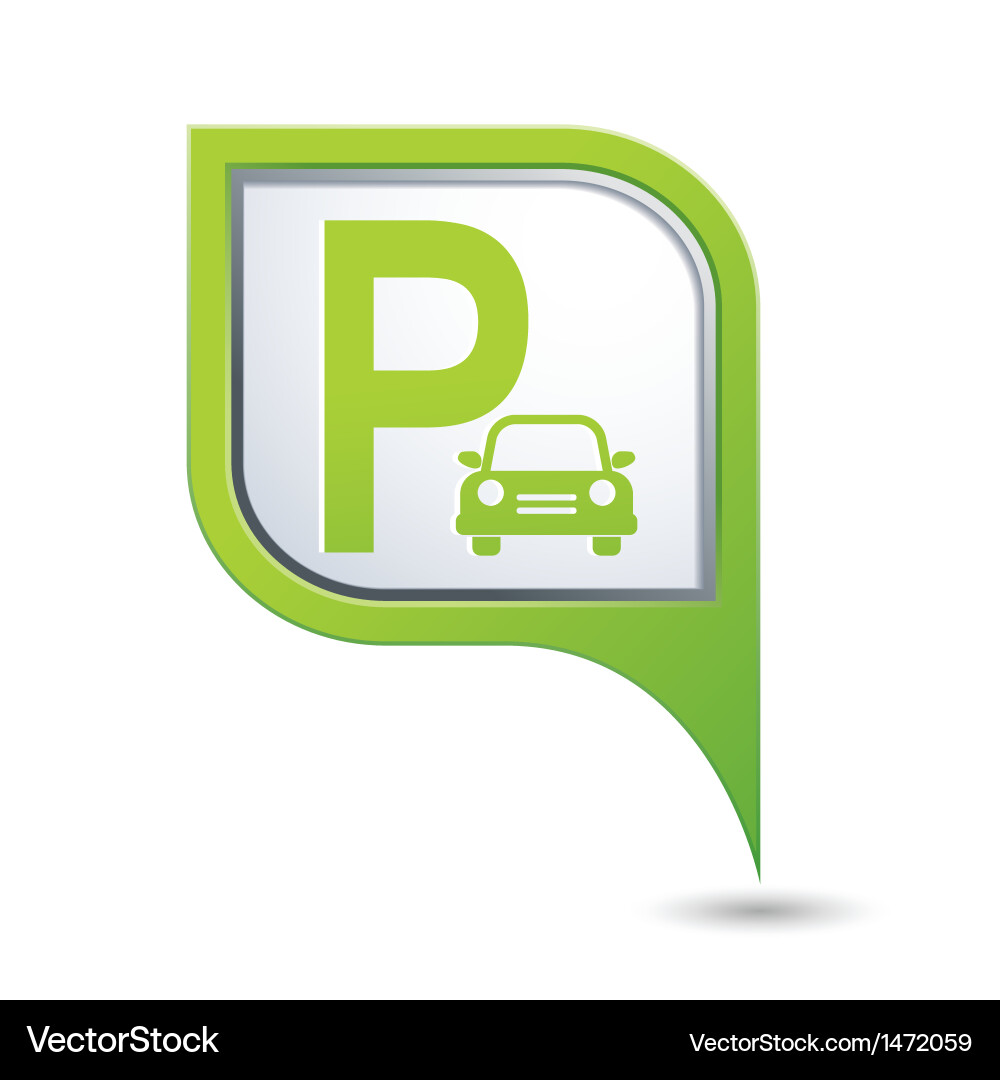 Parking Pointer Icon vector image