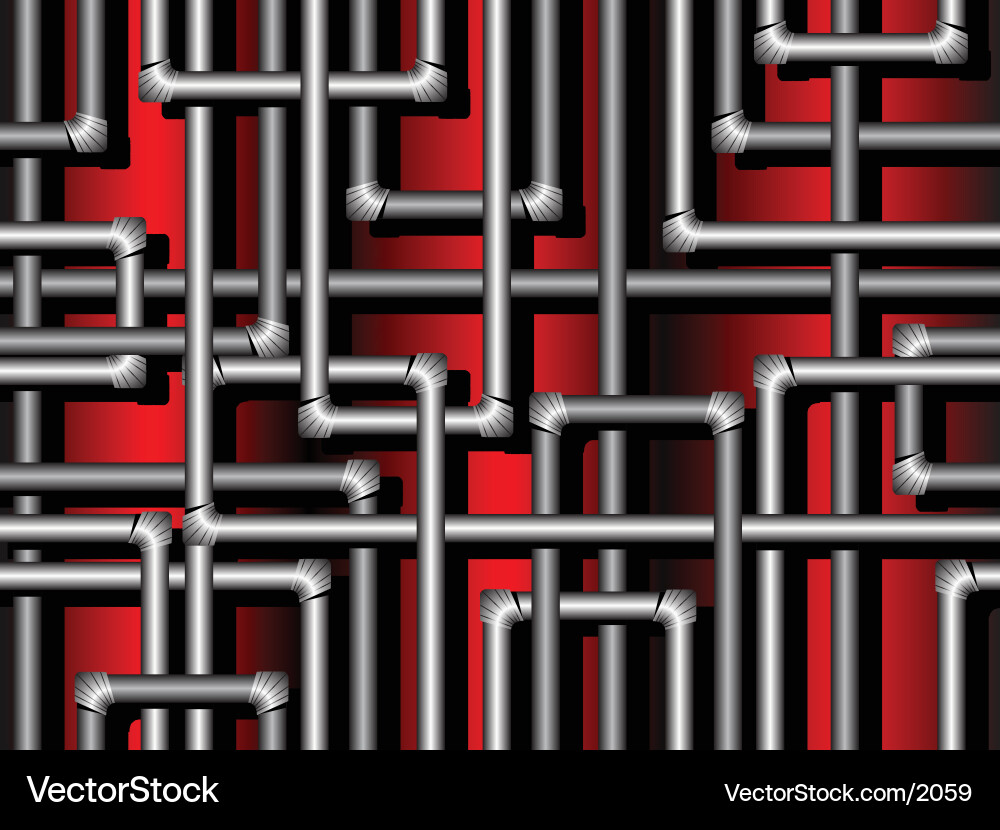 Pipes Network Connection vector image