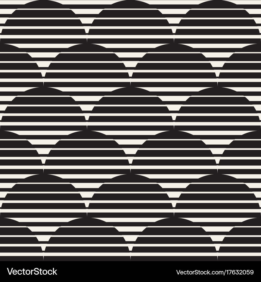 Rounded Line Pattern - Abstract vector image
