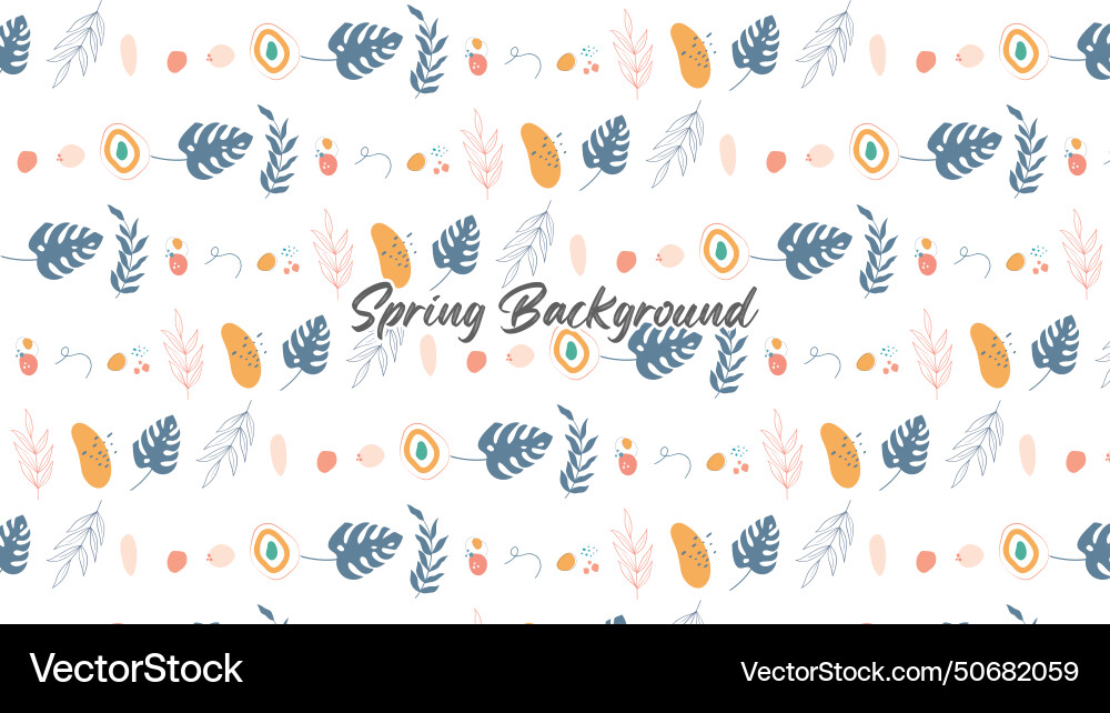 Spring background with leaf Vector Image